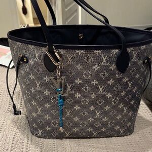 Louis Vuitton Monogram Tote in Navy and Gray